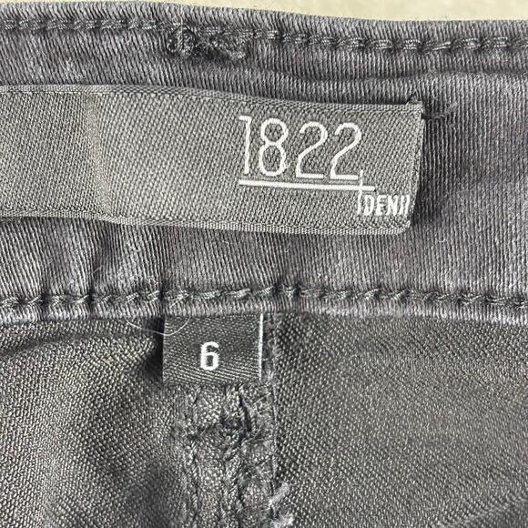 1822 Denim Jeans Curvy Contour Ankle Skinny Size 6 Black Stretch - Picture 7 of 10